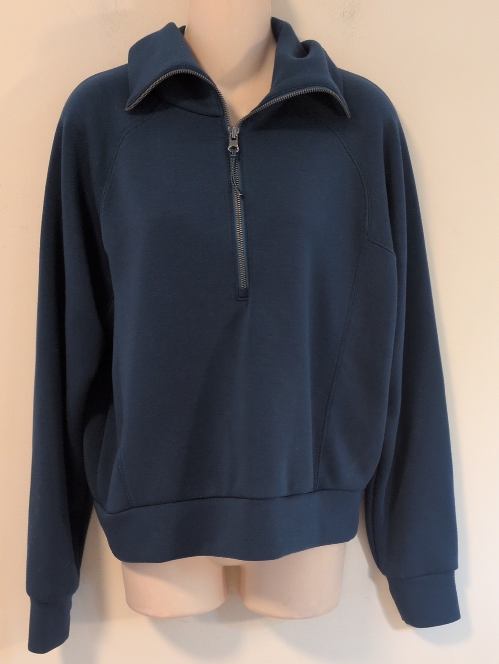 Spanx Air Essentials High Neck Half Zip Sweatshirt L - Picture 5 of 15